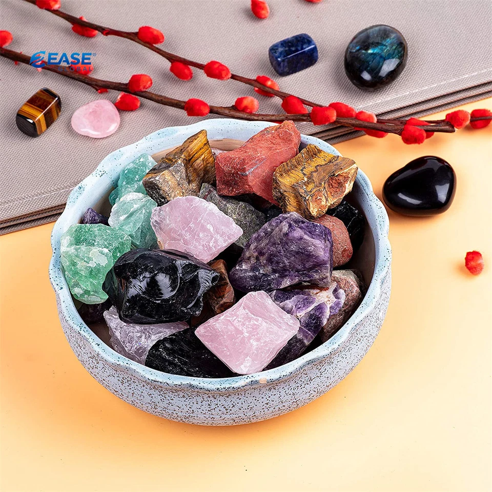 UP 10KG Mixed Rough Raw Crystal Gemstone Chunk Natural Raw Minerals Stones Bulk - image 3 of 4