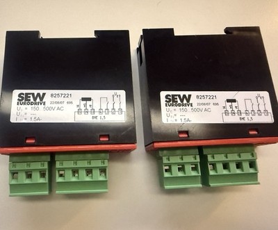 2x SEW Eurodrive 8257221 Bremsgleichrichter 500V 1,5A BME 1,5 Gleichrichter