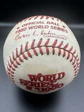 UNSIGNED 1980 Official World Series Baseball Philadelphia Phillies v KC Royals
