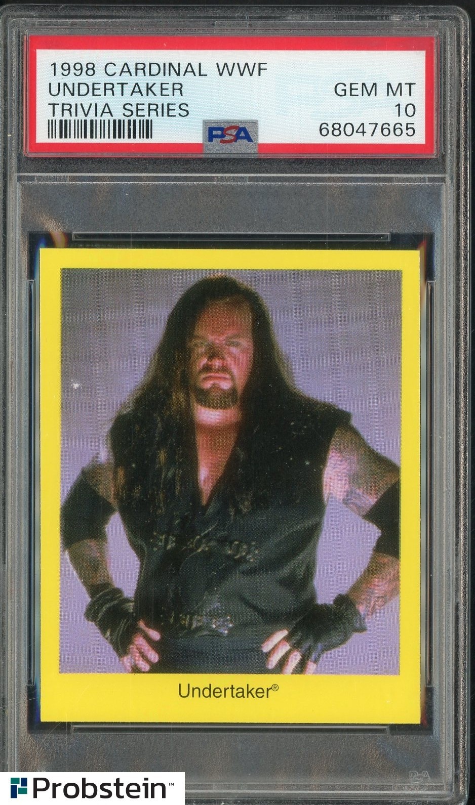 PSA 10 1998 Cardinal WWF Undertaker Trivia Series Wrestling Card
