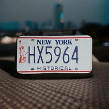 New York Liberty Historical License Plate - #HX5964 🗽