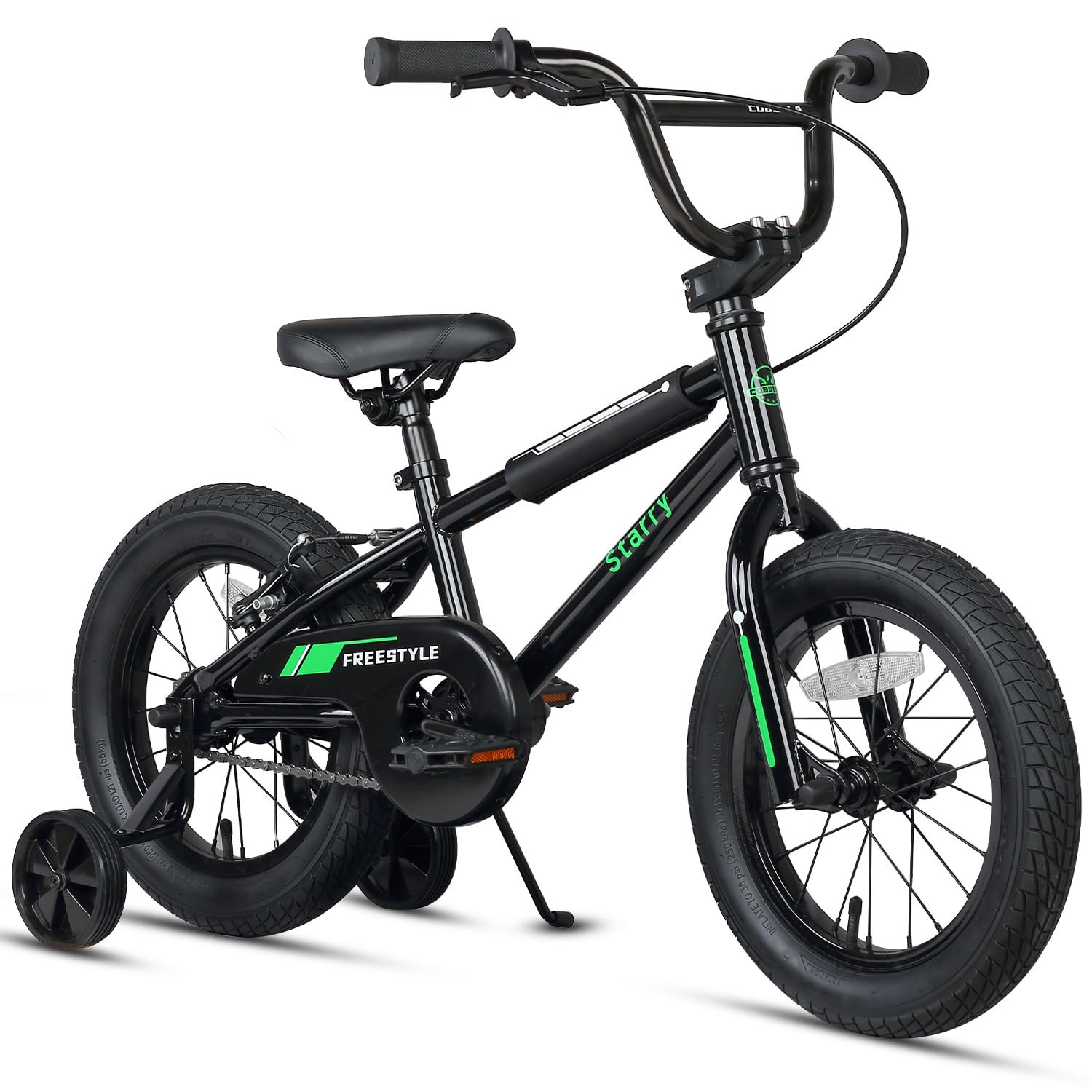 cubsala 14 Inch Kids Bike BMX Style Bicycle with Training Wheels Coaster Brak...