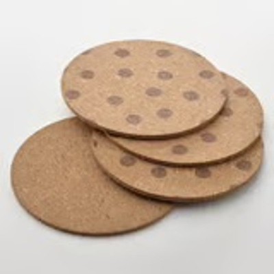 SOLABBORRE 4-Pack No-Slip Cork Coasters That Hush the Clink Clatter