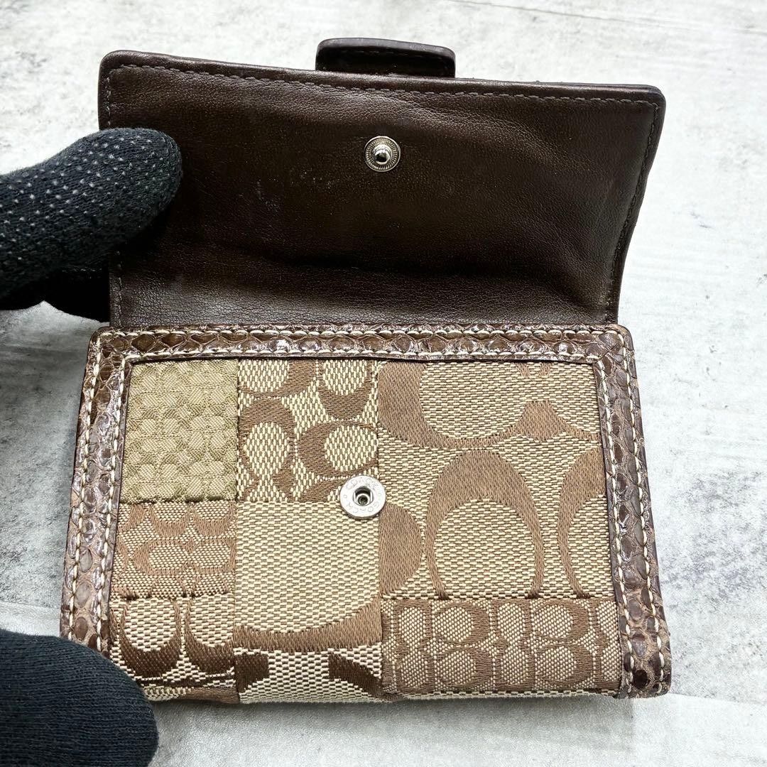 Coach Soho patchwork tri-fold compact wallet - image 7