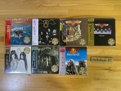 Aerosmith 7 titles Japan paper jacket SHM-CD reissue w/bonus