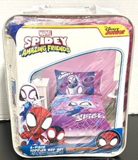 Disney Junior Marvel Spidey and His Amazing Friends 4-Piece Toddler Bed Set
