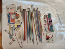 Large Lot of Various Sized Vintage Knitting Needles