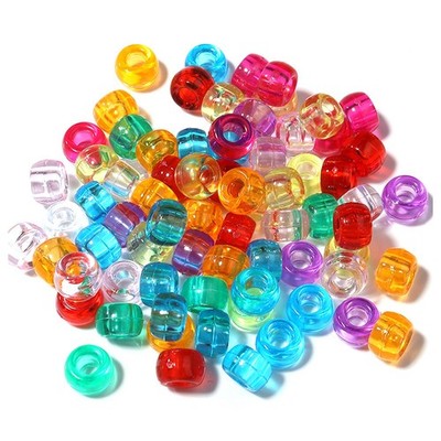 Kandi Perlen Großpackung zum Selbermachen Basteln Schmuckherstellung Kandi Armbänder 6x9mm2527