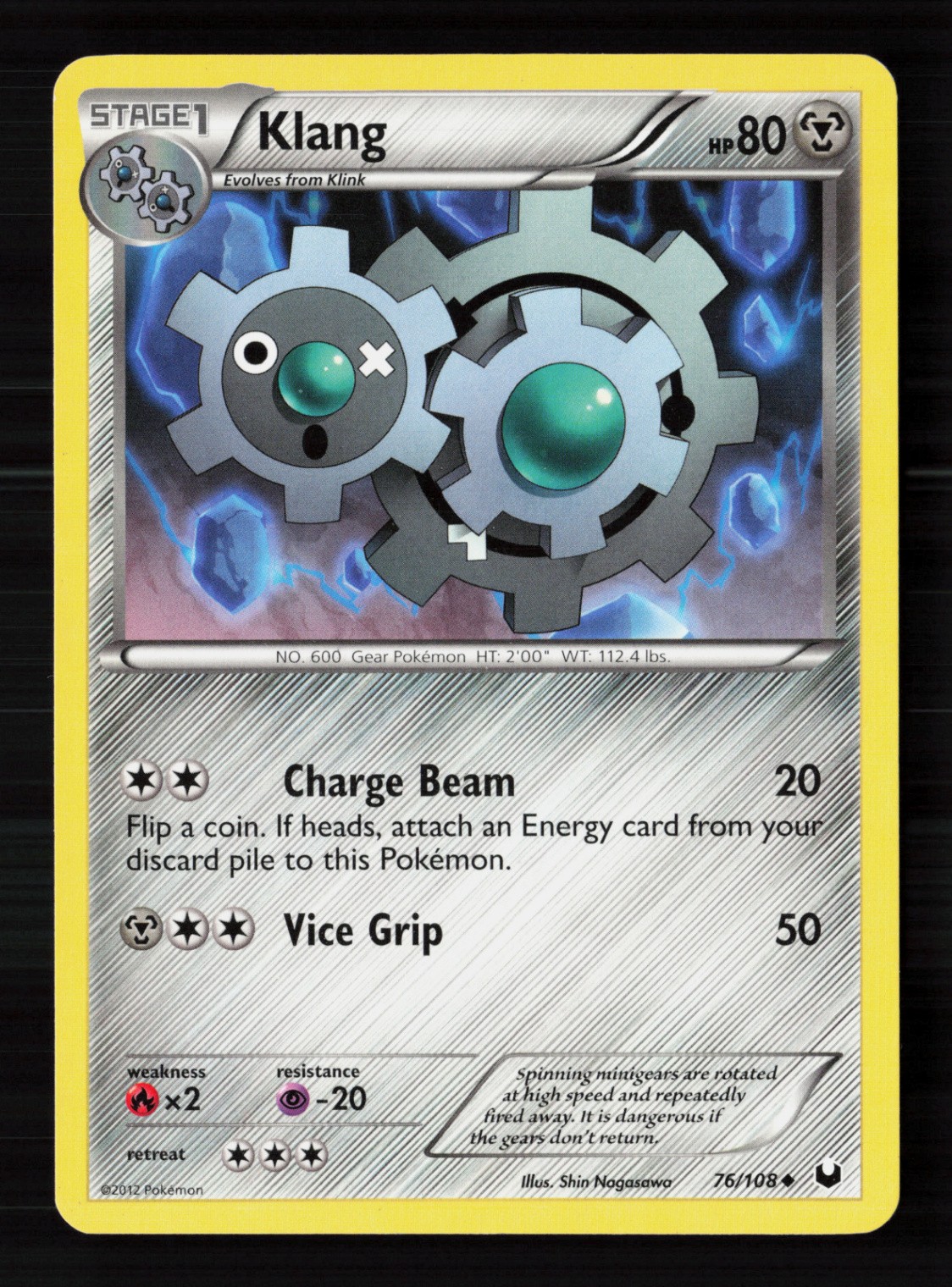 Klang 76/108 Normal Pokemon TCG Dark Explorers MP