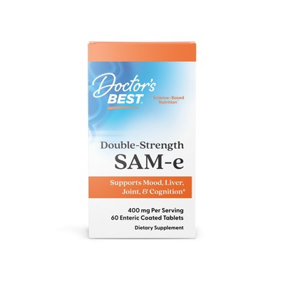 Doctors Best SAMe 400mg Double-Strength 60 Tablet