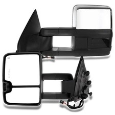 Towing Mirrors Power Heated LED Turn Signal Fit Chevy GMC 1500 2500 HD