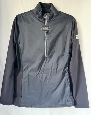 Callaway Opti-Dri Master Staff Golf Jacket Women s Large Black 1/2 Zip Pullover