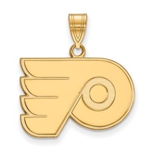 14k Gold NHL LogoArt Philadelphia Flyers Medium Pendant