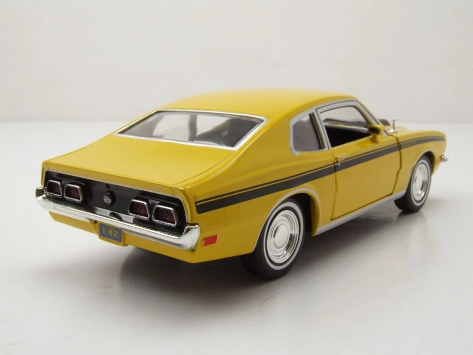 MOTOR MAX, MERCURY Comet GT 1971 jaune, échelle 1/24, MMX79047JAUNE - Photo 2/4