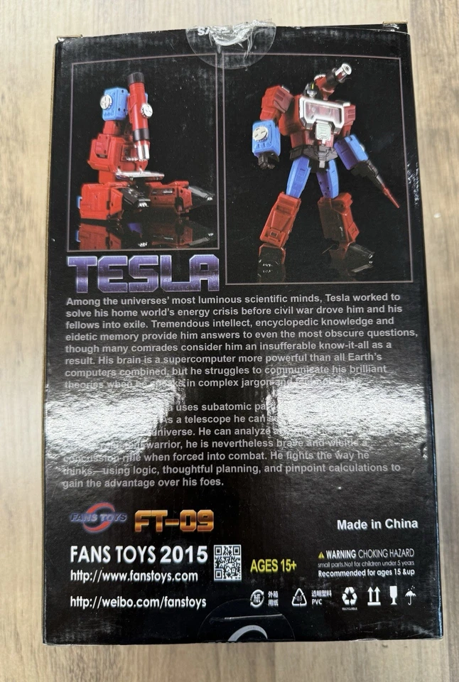 Original 2015 Fans Toys Transformers FT-09 TESLA Fanstoys PERCEPTOR FT09 New - Image 2 of 3