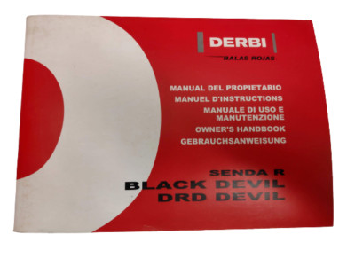 Derbi Senda 50 DRD  User Manual Gebrauchsanweisung Bedienungsanleitung Handbuch