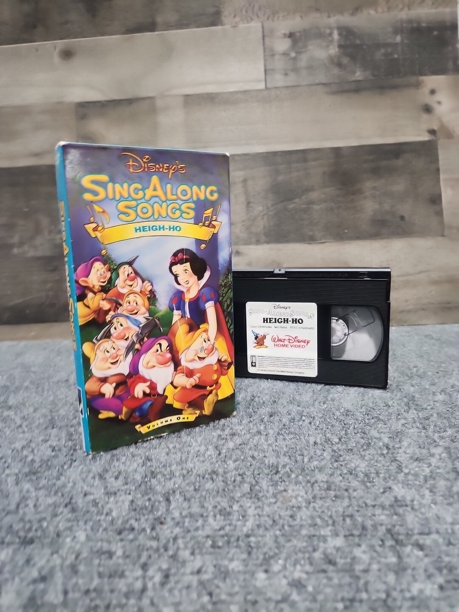 Disney Sing Along Songs Snow White Heigh-Ho VHS Tap 1994 Volume 1