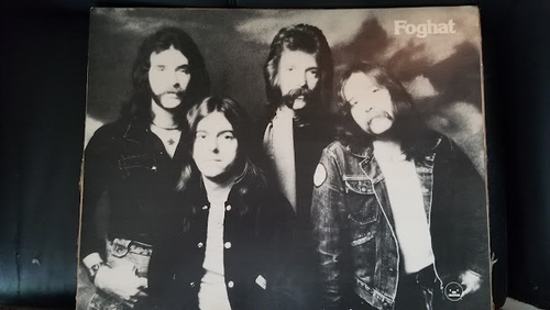 FOGHAT - ORIGINAL VINTAGE 197O's CARDBOARD 21 X 27 PROMO POSTER