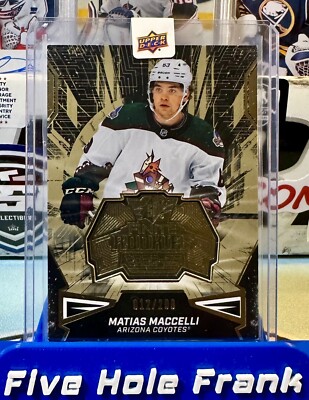 2022-23 Upper Deck SPX Hockey Matis Maccelli Finite Rookies Gold /299 #F-35