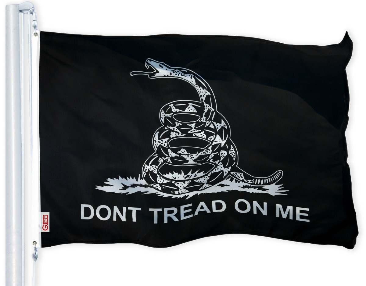 Dont Tread On Me Black Flag