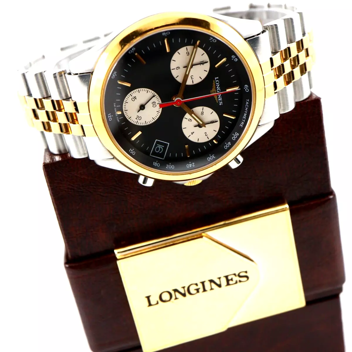 LONGINES FLAGSHIP CHRONOGRAPH 7281 Cal. L541.2 Vintage Swiss Watch & Box