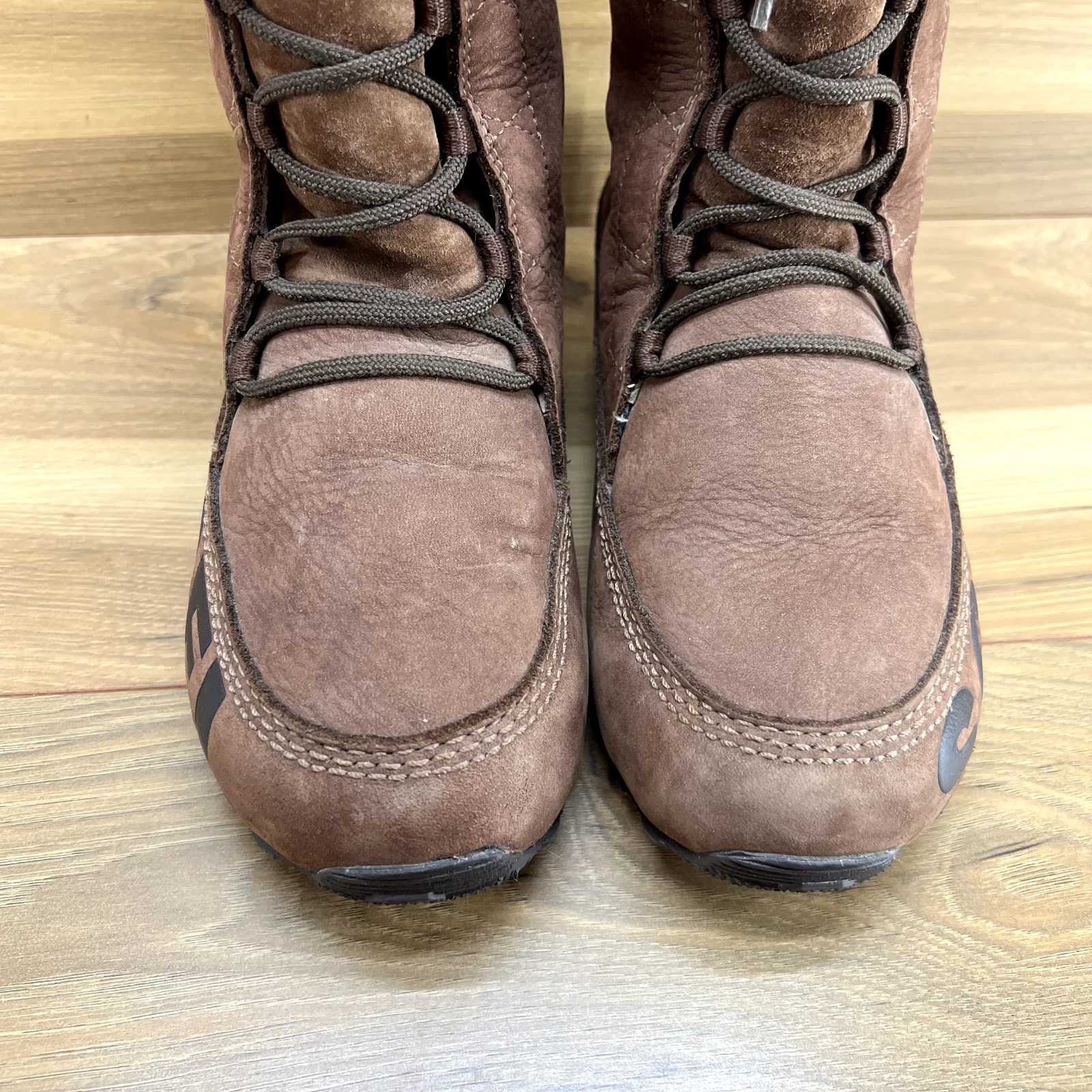 sorel shila nubuck waterproof leather lace up sherpa boots