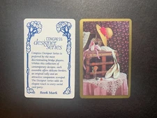 swap playing card   BOOK MARK   Vintage   GOLD BORDERS  Congress Designer Series
