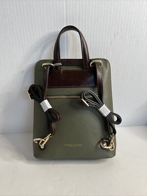 NWT Divina Firenze Italian Leather Rectangular Front Pocket