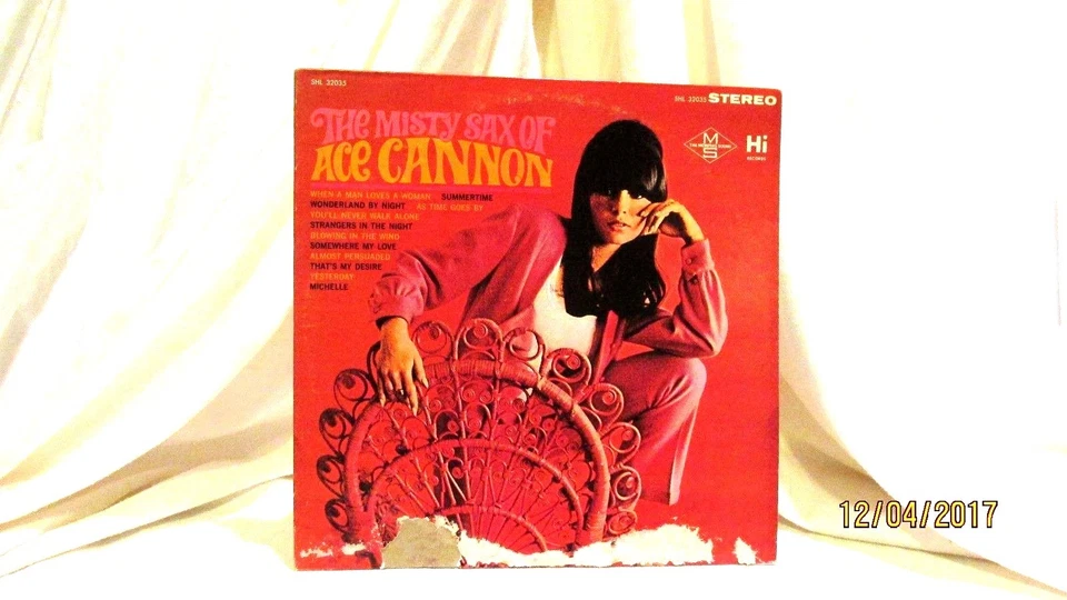 1967 Ace Cannon The Misty Sax Of Ace Cannon Vinyl LP 33 Hi Records SHL 32035 Foto 2 de 4