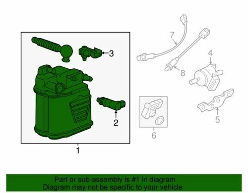 Kit de vasilha de vapor genuíno GM 2012-2020 Chevrolet Sonic LT Sedan 4 portas 95174448 - Imagem 2 de 4