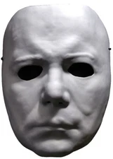 MICHAEL MYERS HALLOWEEN II COSTUME FACE VACUFORM MASK ADULT MENS BLANK WHITE