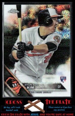 1-2016 Topps Chrome Update RC Hyun-Soo Kim Baltimore Orioles #HMT8
