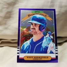 Whit Merrifield 2019 Donruss Optic Purple Stars Diamond Kings Card #10 #d 69/125
