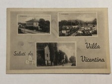 1941 Villa Vicentina Saluti da, con STAZIONE e Viale, Ed. Marussi Anna Viaggiata