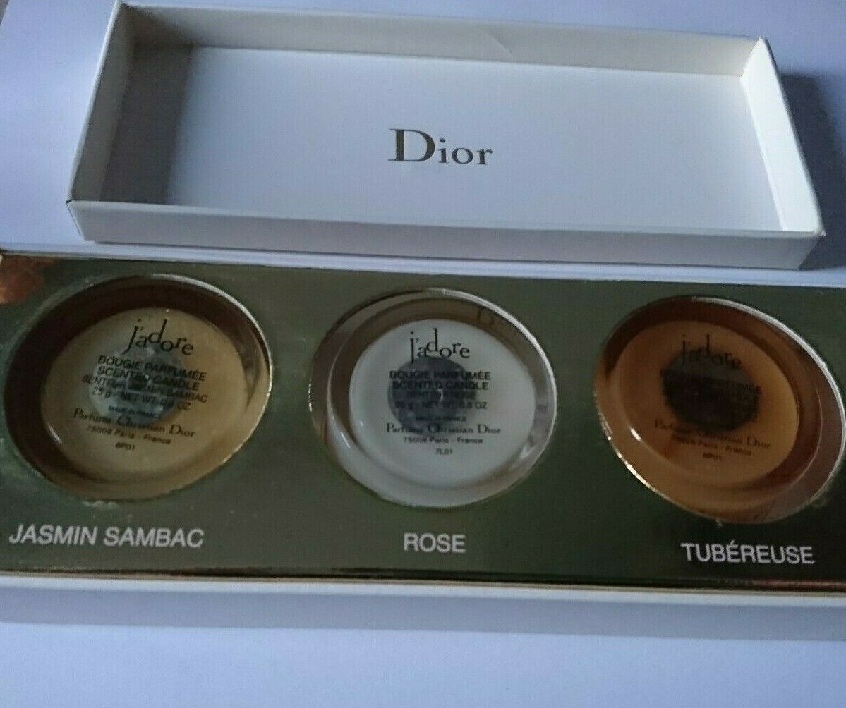 Immagine 5 - CHRISTIAN DIOR SET CANDELA PROFUMATA 3 PEZZI J'ADORE BOUGIES PARFUMEES 75 G NEW