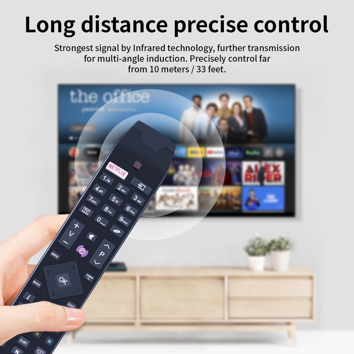 Télécommande De Remplacement RC49141, Fit For Hitachi