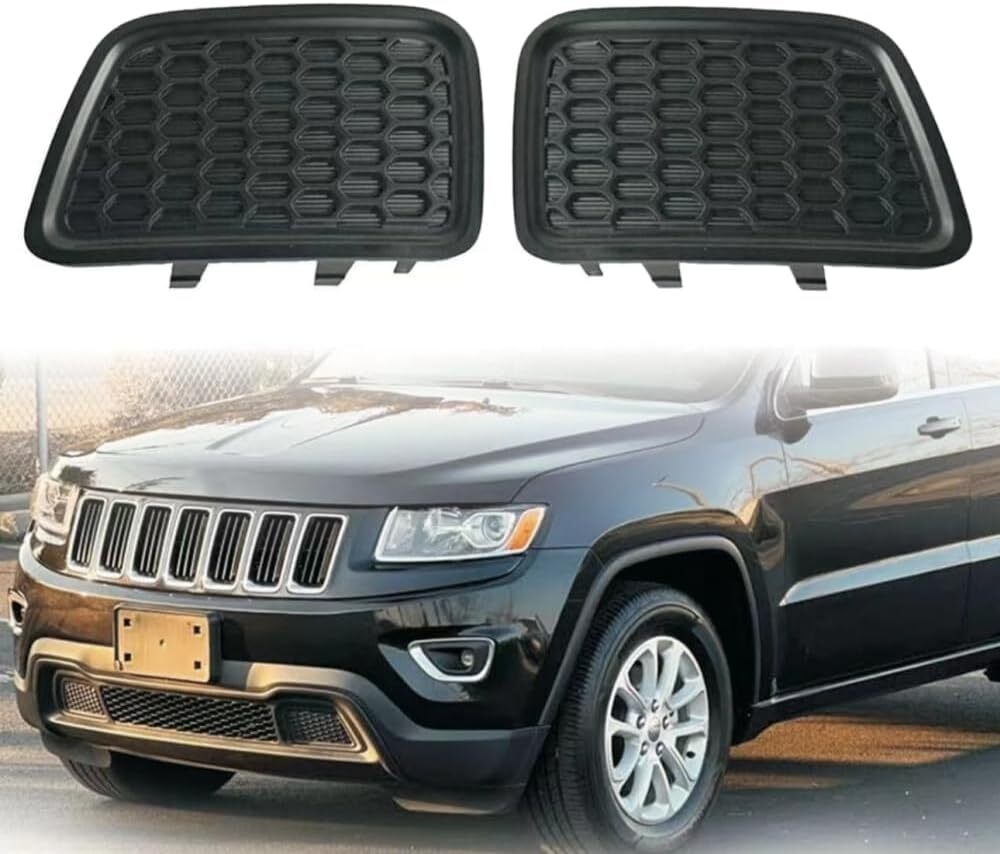 For Jeep Grand Cherokee 2014-2016 Front Lower Grill Tow Hook Cover Insert Bezel