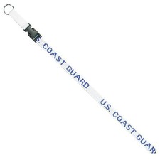 COAST GUARD BLUE ON WHITE LANYARD