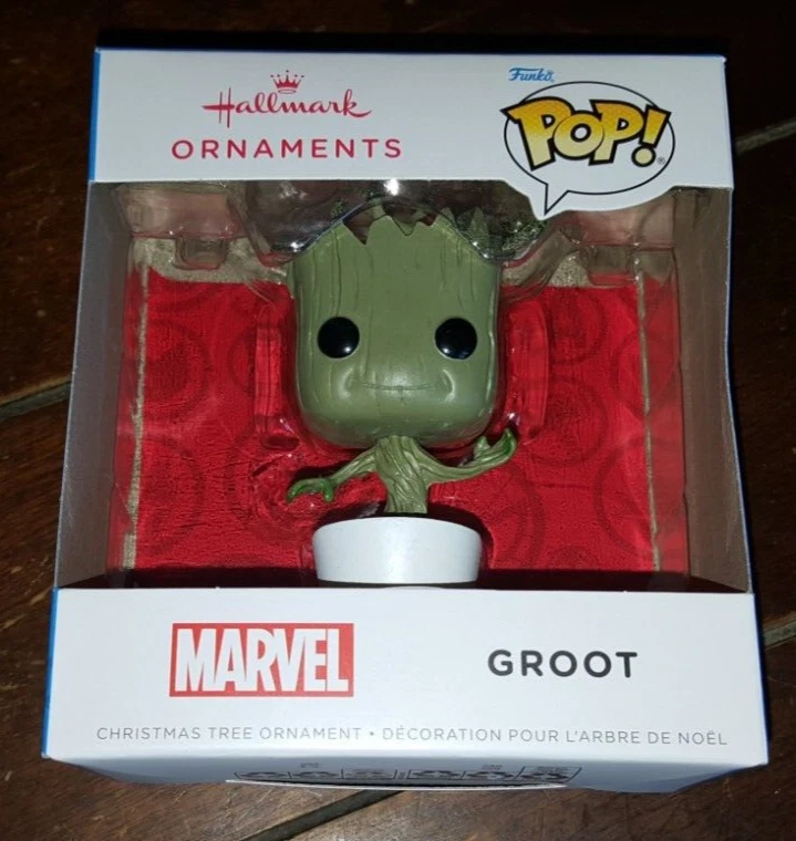 Hallmark Ornaments Funko Pop! 2022 Marvel GROOT Christmas Tree Ornament!