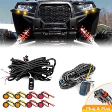 WEISEN Turn Signal Wiring Kit+LED Rear Lights Wire For Polaris RZR PRO XP/PRO R