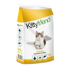 Kittyfriend Cat Litter Classic Hygiene Absorbent Odour Reducing 30L Bulk Bag