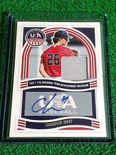 Chandler Hart 2024 Panini USA Baseball National Team Patch Auto #NTS-CH