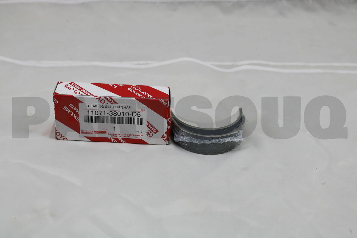 1107138010D5 Genuine Toyota BEARING, CRANKSHAFT 11071-38010 1107138010D5 Genuine Toyota BEARING, CRANKSHAFT 11071-38010