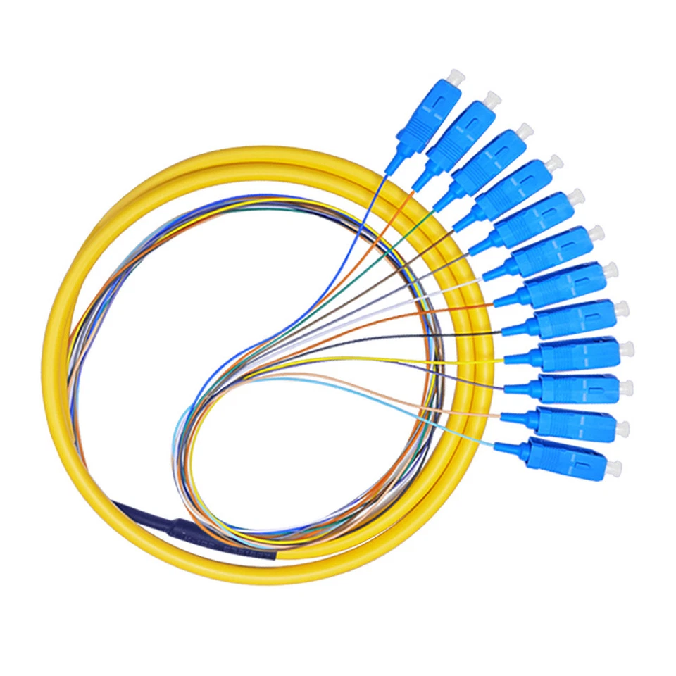 Lot of 2 12 Fibers SC/UPC 9/125 Singlemode Fiber Optic Pigtail 0.9mm,1.2M - Image 2 of 3