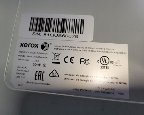 Xerox DocuMate 6440 Scanner - 65ppm/130ipm 300 dpi Scan Speed w/ Trays & Adapter - Bild 8 von 8