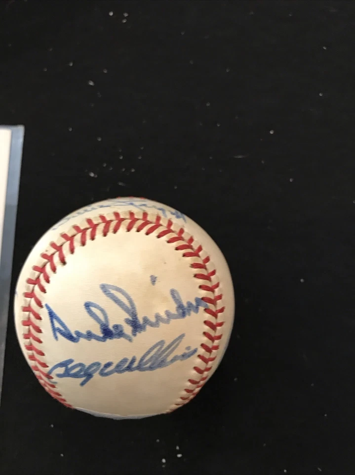 Catfish Bob Gibson Duke Snider Stargell Feller & more HOF signed Baseball JSA - Image 4 of 4