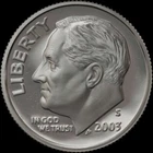 2003 S Roosevelt 90% SILVER Dime Gem Deep Cameo PROOF US Mint "Beautiful" Coin