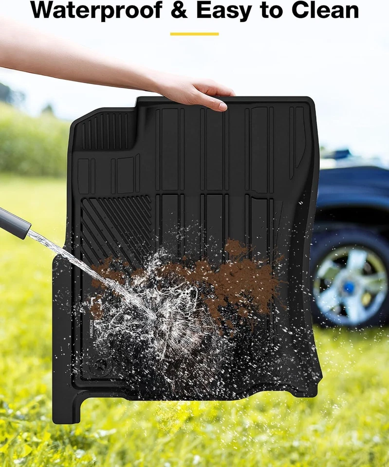 3W Floor Mats for 2010-2023 Lexus GX460 7 Seat TPE All Weather Custom Fit Liners - Imagem 2 de 4