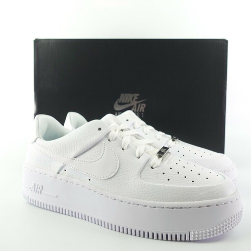 Womens Nike Air Force 1 Sage Low Triple White Sneaker Shoes AR5339-100 |  eBay
