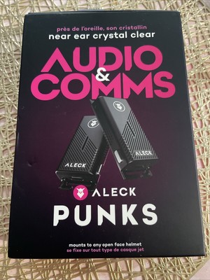 Aleck Punks True Wireless Helmet Audio & Communication Black 2 Pack